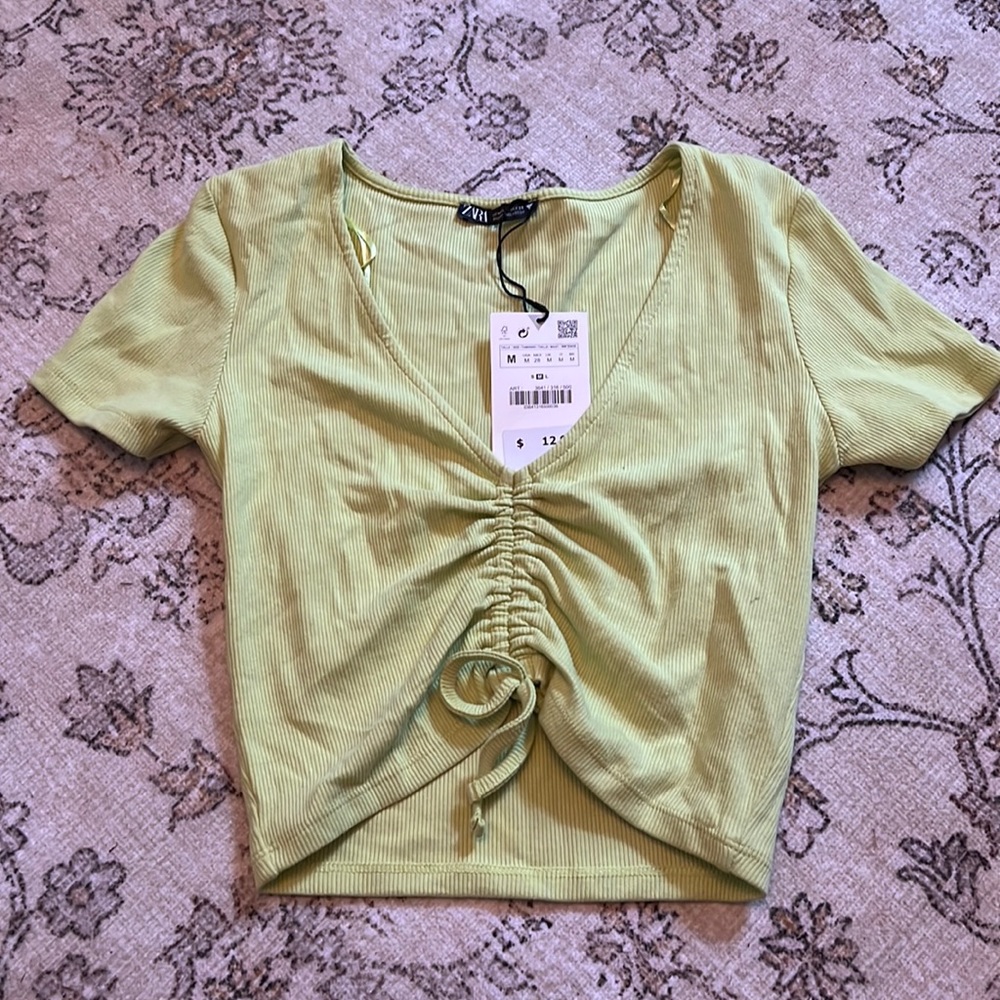 Zara Lime Green Crop